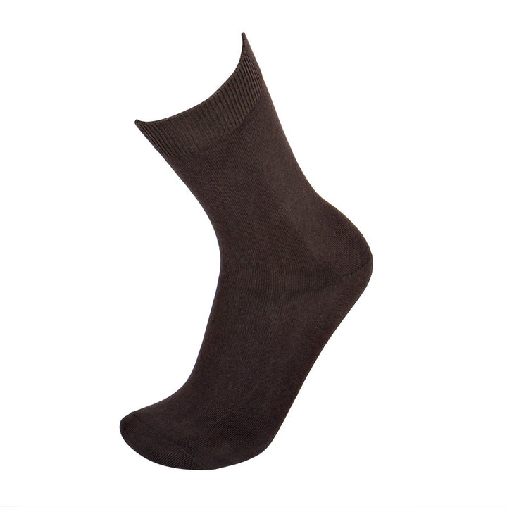 4450 CALCETÍN LISO 058-Marrón