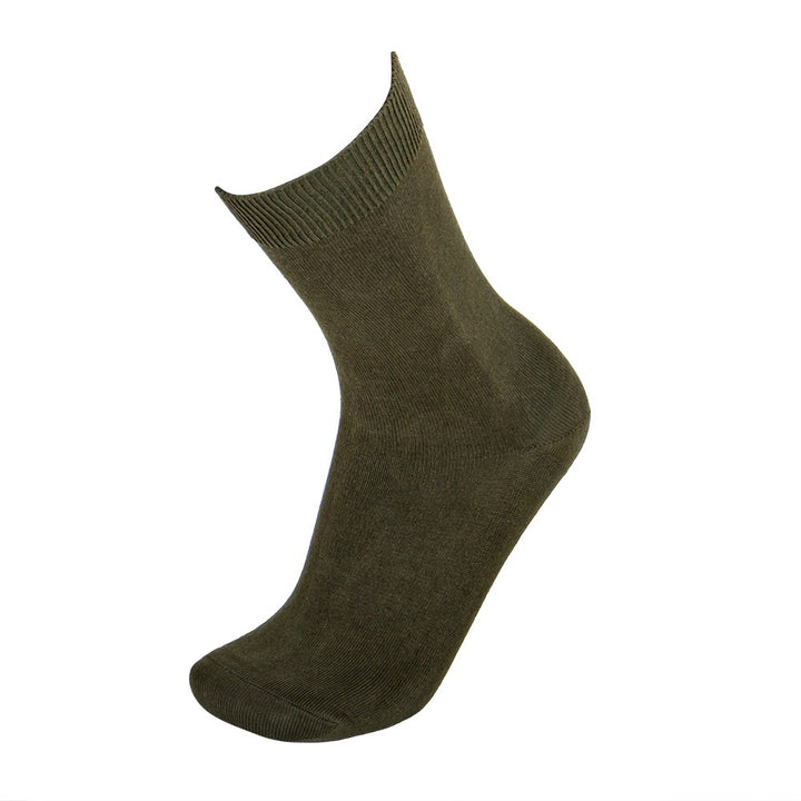 4450 CALCETÍN LISO 846-Verde Kaki