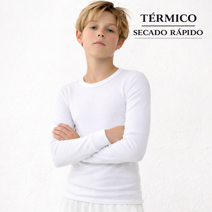 9103 CAMISETA MANGA LARGA SECADO RÁPIDO 000-Blanco