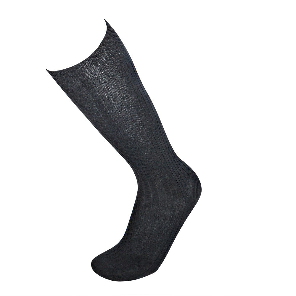 4482 CALCETÍN ALTO LANA MERINO CANALÉ 009-Negro