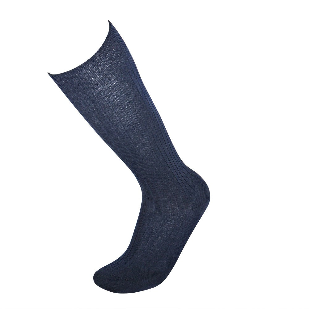 4482 CALCETÍN ALTO LANA MERINO CANALÉ 039-Marino