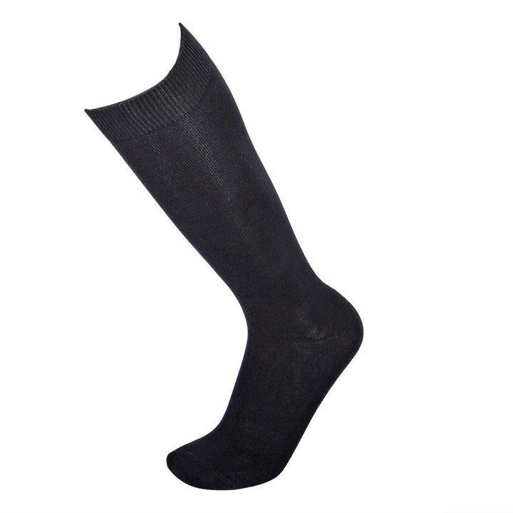 4495 CALCETÍN LISO ALTO 009-Negro