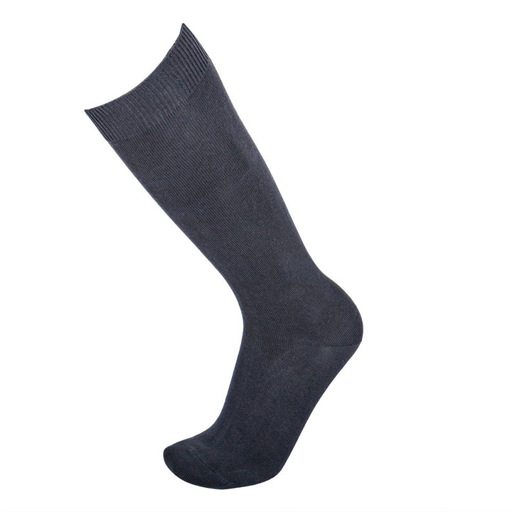 4495 CALCETÍN LISO ALTO 096-Gris Oscuro
