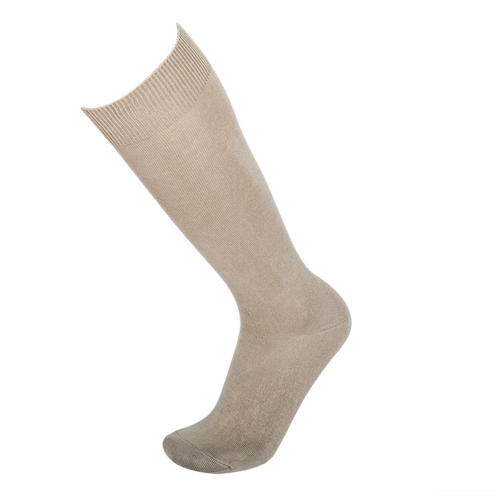 4495 CALCETÍN LISO ALTO 422-Arcilla