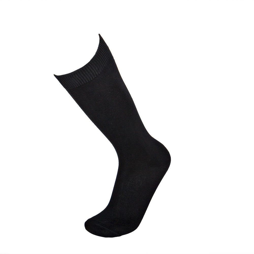 4496 CALCETINES ALTOS 100% ALGODÓN ANTIALÉRGICO 009-Negro
