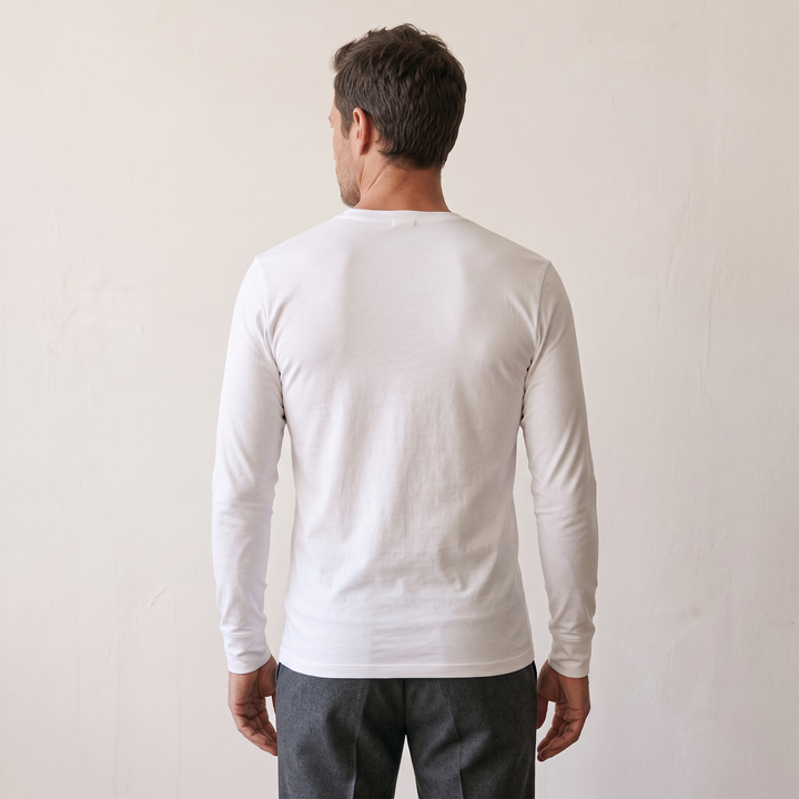 9254b CAMISETA MANGA LARGA AFELPADA TÉRMICA . CUELLO V