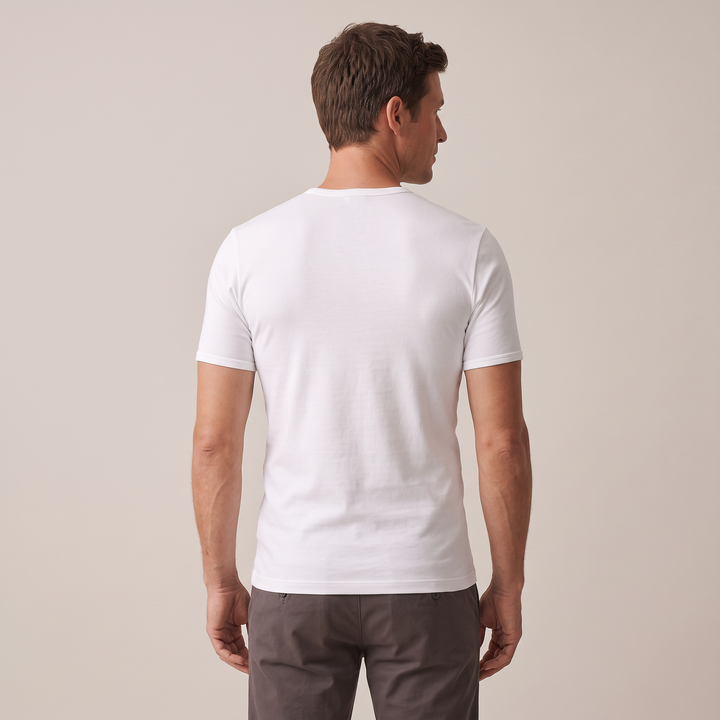 9258 Short-sleeved T-shirt in adaptable fabric. Winter fabric.
