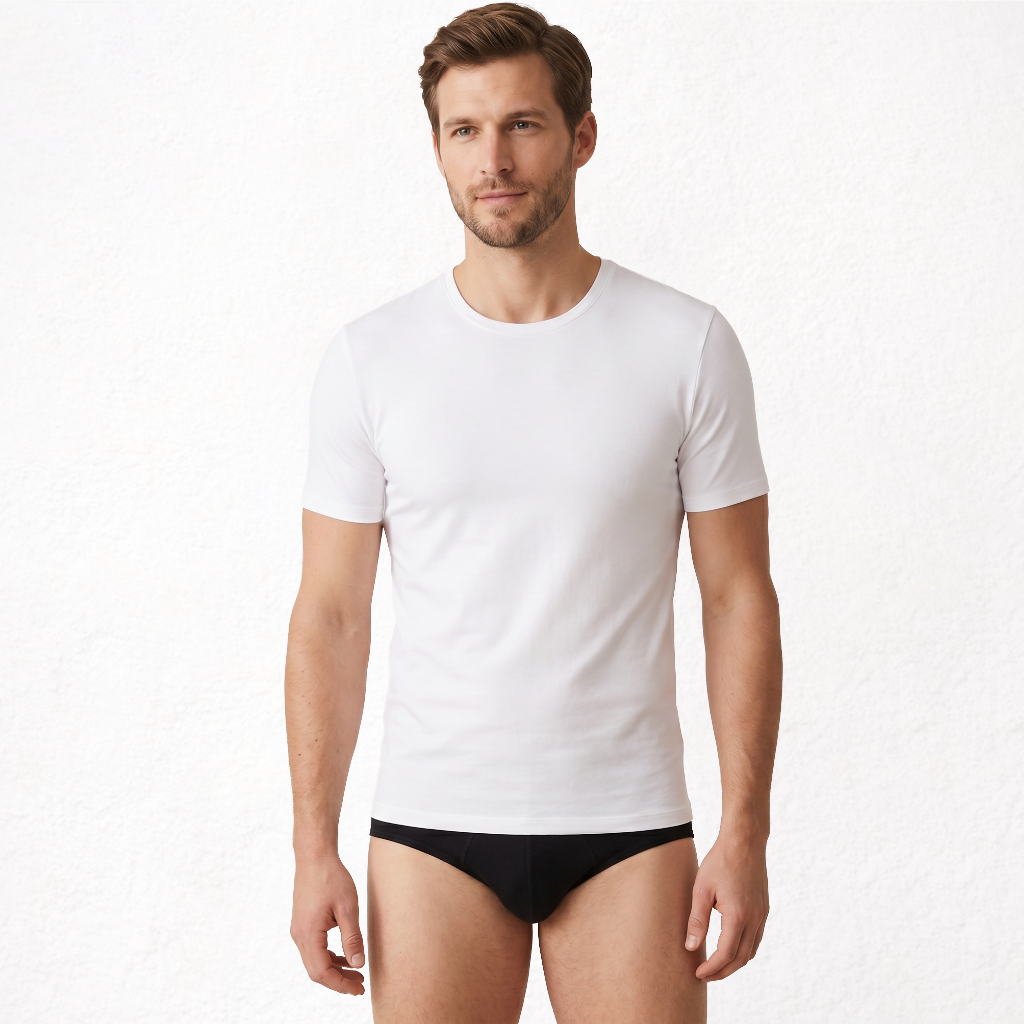 9258 CAMISETA MANGA CORTA TEJIDO ADAPTABLE. TEJIDO INVIERNO 000-Blanco