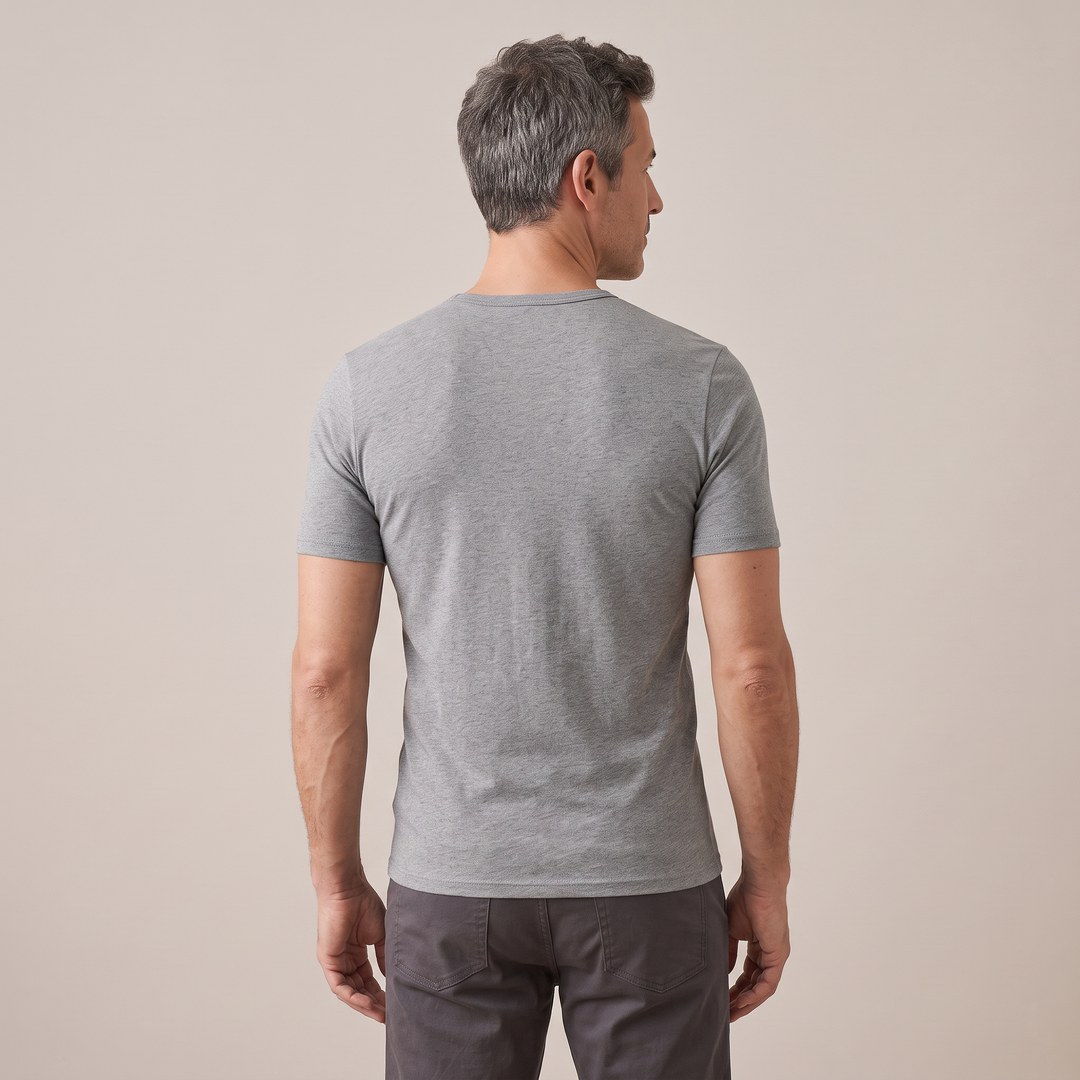 9258 Short-sleeved T-shirt in adaptable fabric. Winter fabric.