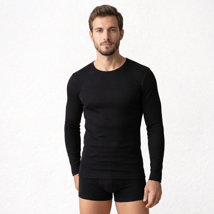 9259 CAMISETA MANGA LARGA TEJIDO ADAPTABLE 009-Negro