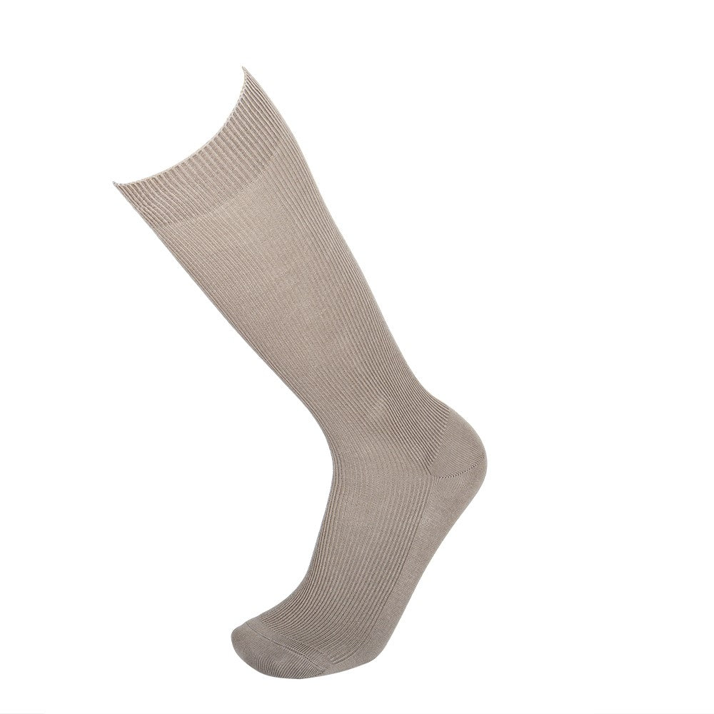 4497 CALCETINES CANALÉ ALTOS 100% ALGODÓN ANTIALÉRGICO 422-Arcilla