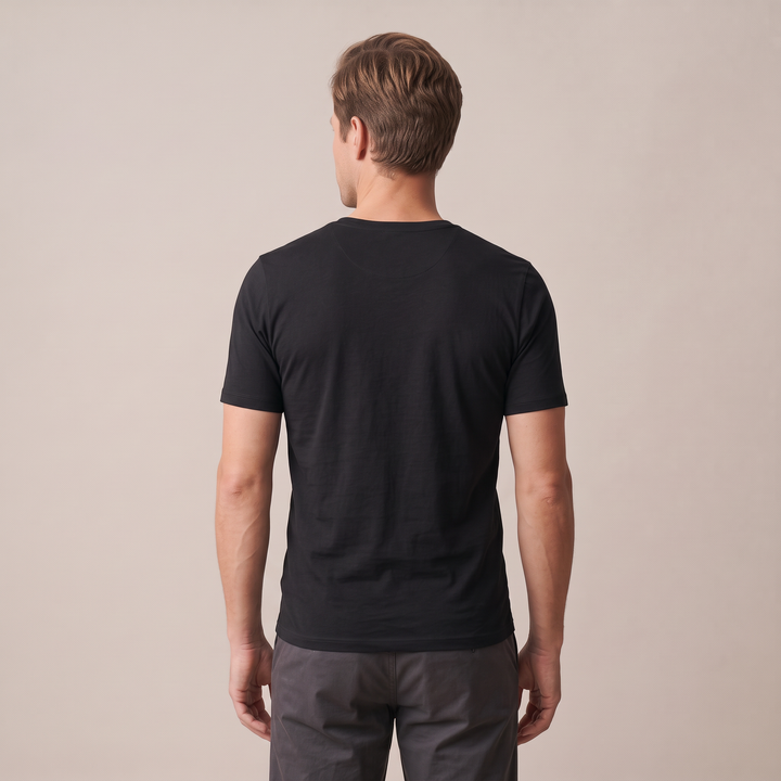 9268 SHORT-SLEEVE T-SHIRT IN ADJUSTABLE FABRIC. V-NECK. WINTER FABRIC.