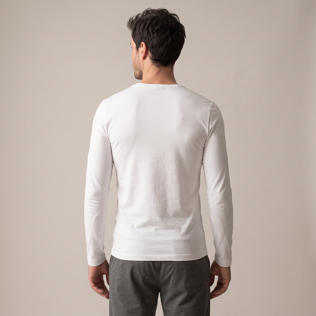 9269 CAMISETA MANGA LARGA TEJIDO ADAPTABLE. CUELLO V