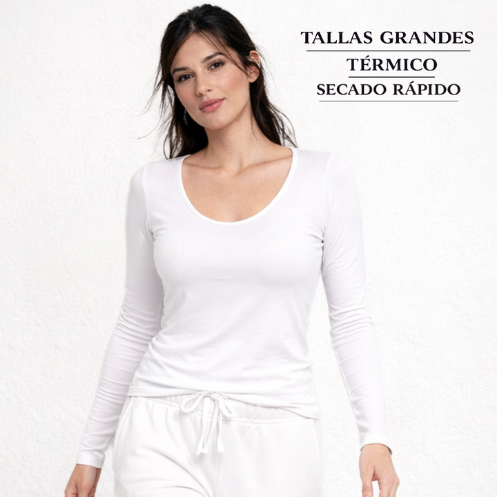 9826b CAMISETA MANGA LARGA TÉRMICA SECADO RÁPIDO